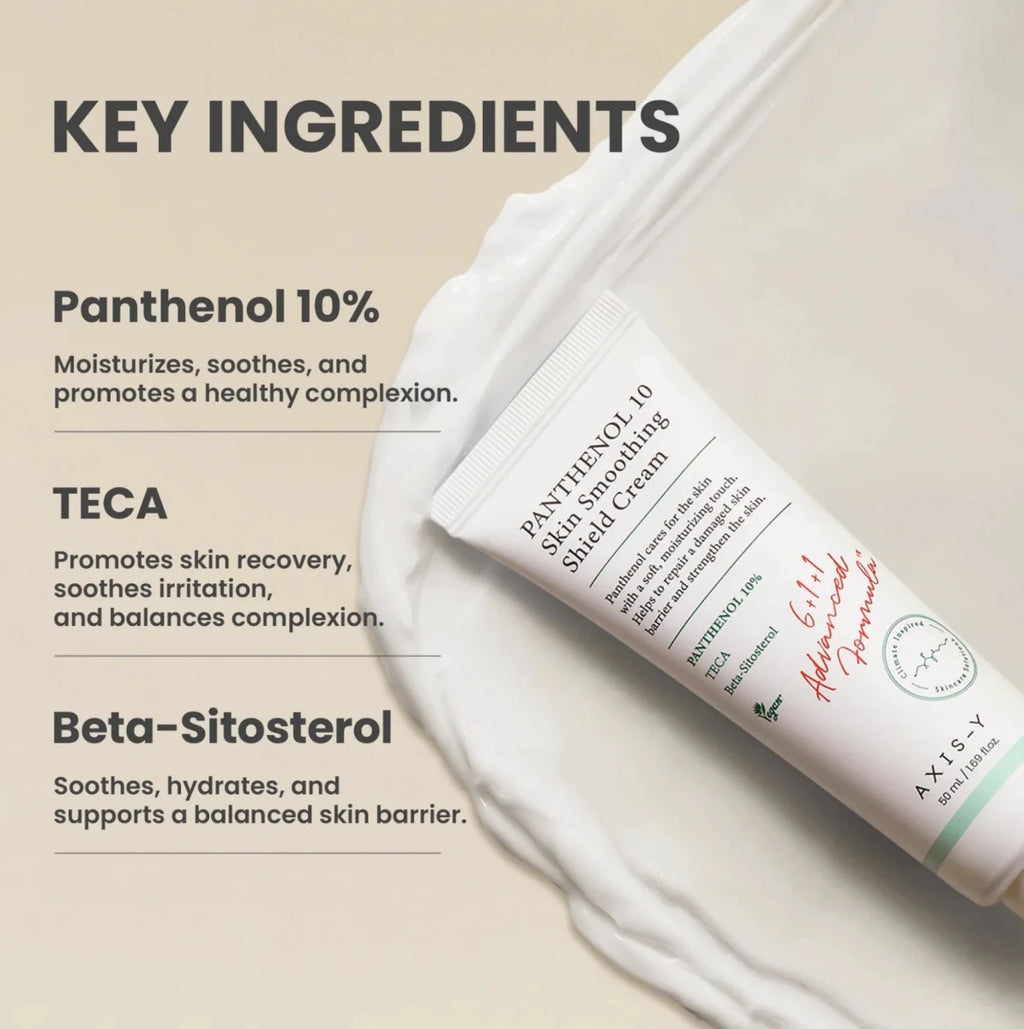 Axis - y Panthenol 10 Skin Smoothing Shield Cream 50ml | Lakinza K - beauty Canada