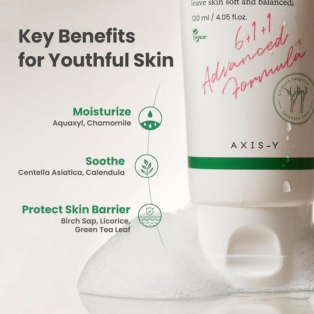 Axis-y Sunday Morning Refreshing Cleansing Foam 120ml Lakinza K-beauty