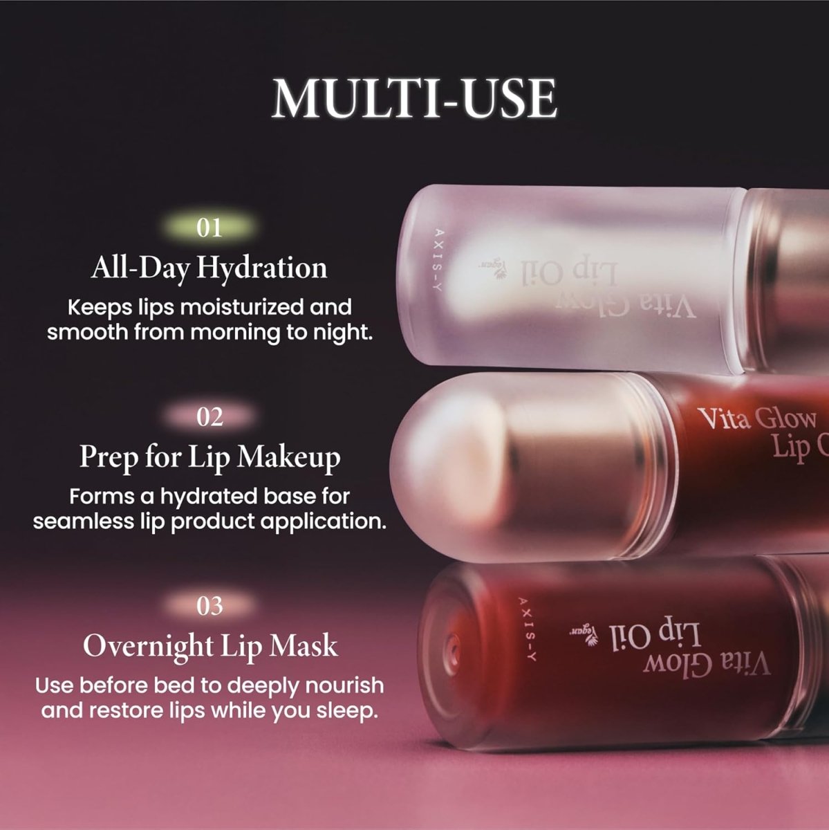 Axis - y Vita Glow Lip Oil 4.5g | Lakinza K - beauty Canada