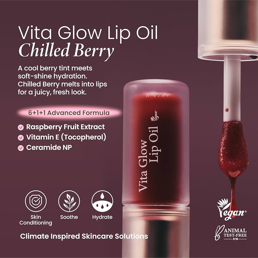 Axis-y Vita Glow Lip Oil 4.5g Lakinza K-beauty