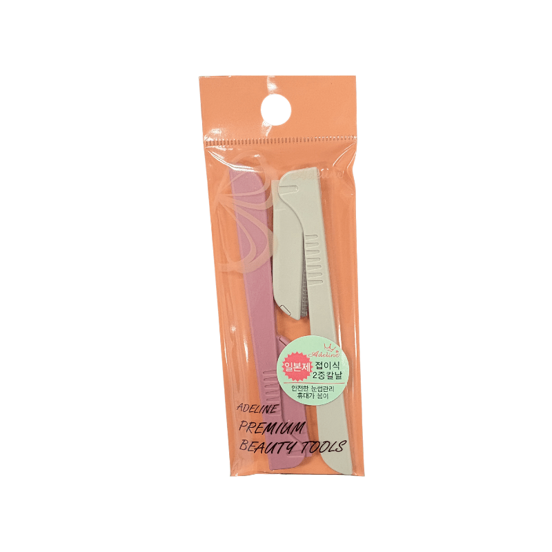 B.Adeline Folding Eyebrow Razors 2 PC Lakinza K-beauty