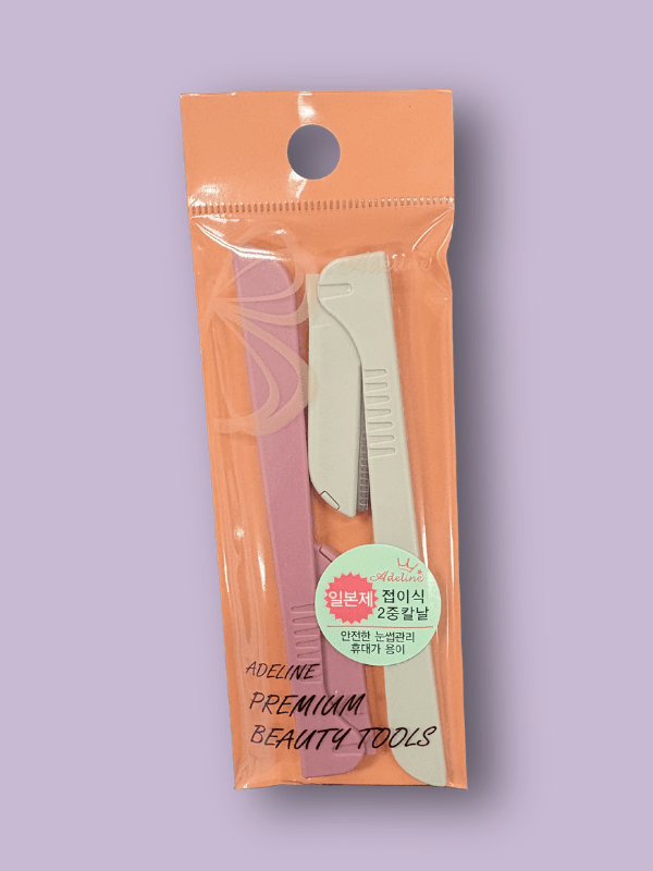 B.Adeline Folding Eyebrow Razors 2 PC Lakinza K-beauty