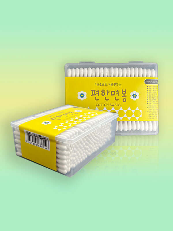 B.Adeline Wooden Cotton Swab 200pcs Lakinza K-beauty