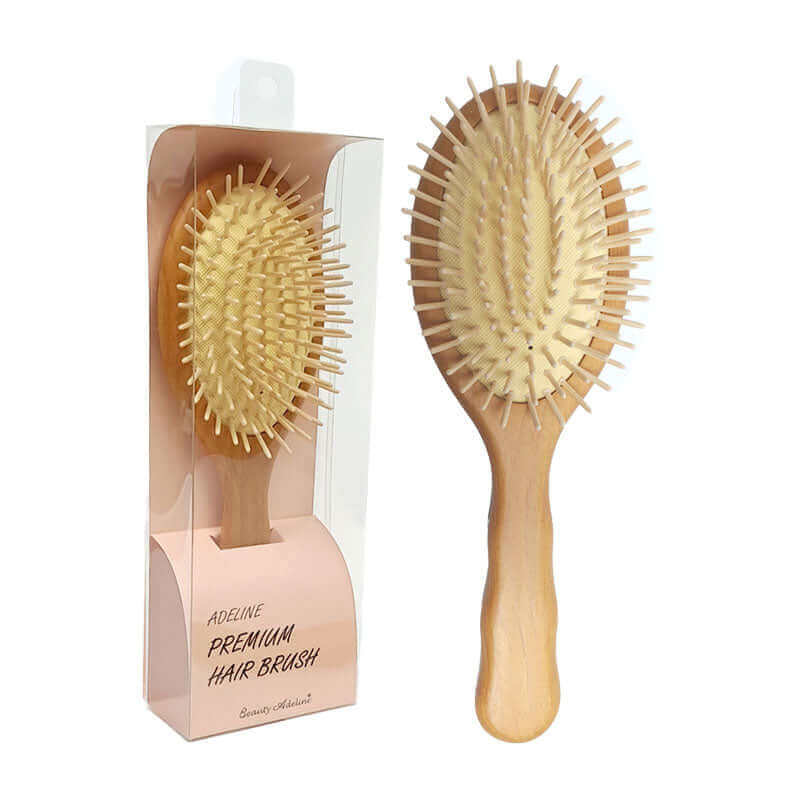 B.Adelline Cushion Wooden Hair Brush Lakinza K-beauty