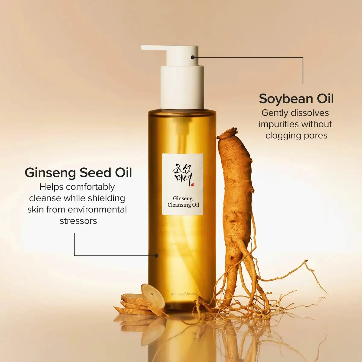 Beauty of Joseon Ginseng Cleansing Oil 210ml Lakinza K-beauty