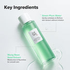 Beauty of Joseon Green Plum Refreshing Toner : AHA + BHA 150ml | Lakinza K - beauty Canada
