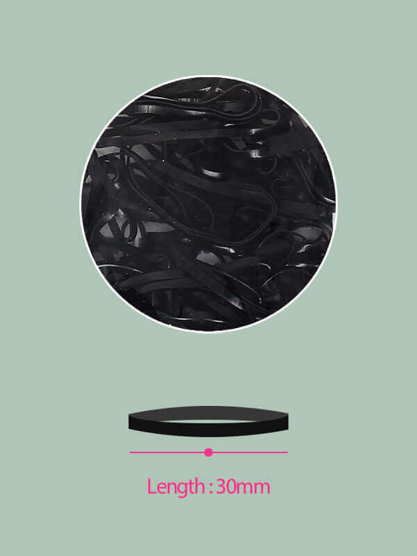 Belotty Elastic Hair Tie Black Lakinza K-beauty