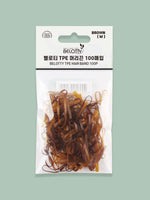 Belotty Elastic Hair Tie Brown Lakinza K-beauty