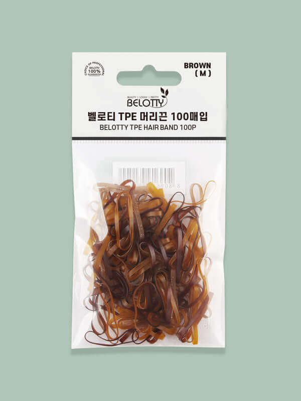 Belotty Elastic Hair Tie Brown Lakinza K-beauty