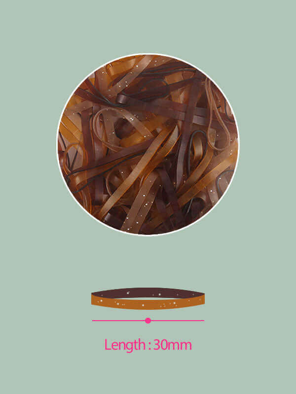 Belotty Elastic Hair Tie Brown Lakinza K-beauty