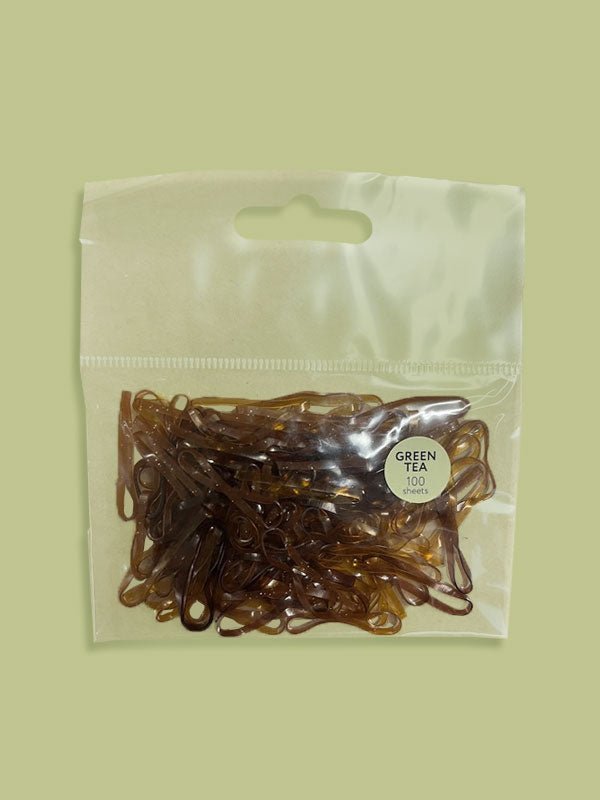 Belotty Elastic Hair Tie (Green Tea) - Brown Lakinza K-beauty