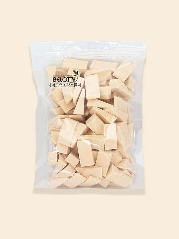 Belotty NR Cosmetic Sponge 100pcs Lakinza K-beauty
