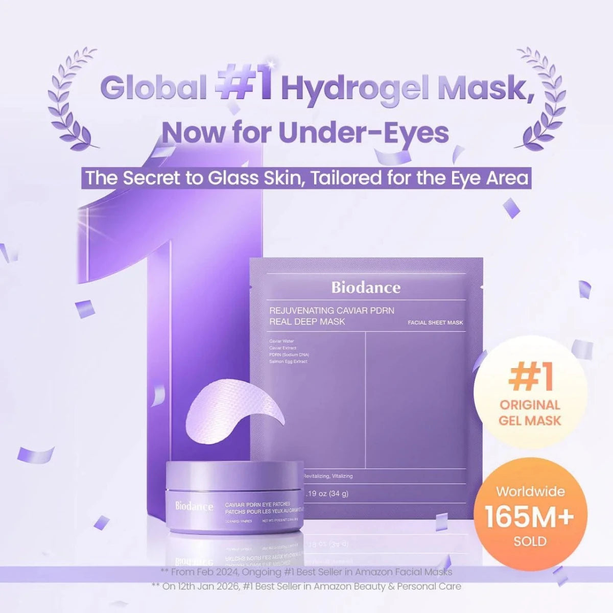 Biodance Caviar PDRN Eye Patches 30pcs | Lakinza K-beauty Canada