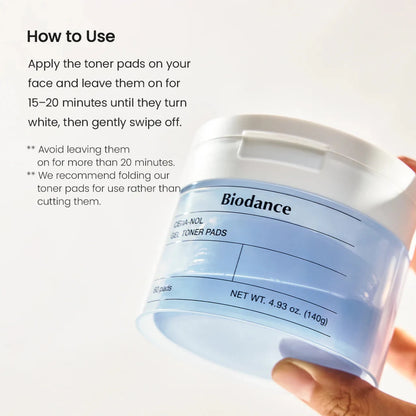 Biodance Cera - nol Gel Toner Pads 140g / 60pads | Lakinza K - beauty Canada