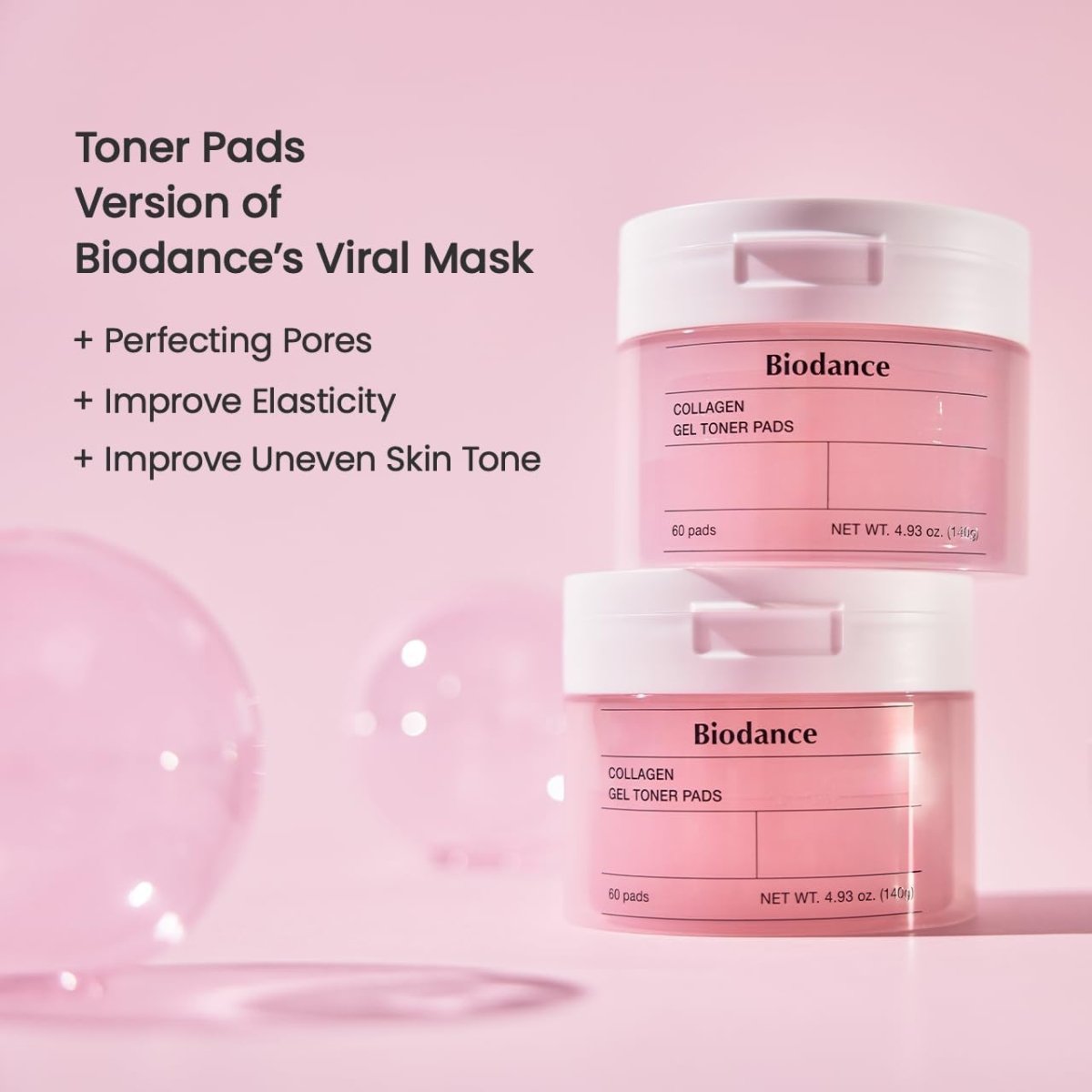 Biodance Collagen Gel Toner Pads 140g / 60pads | Lakinza K - beauty Canada