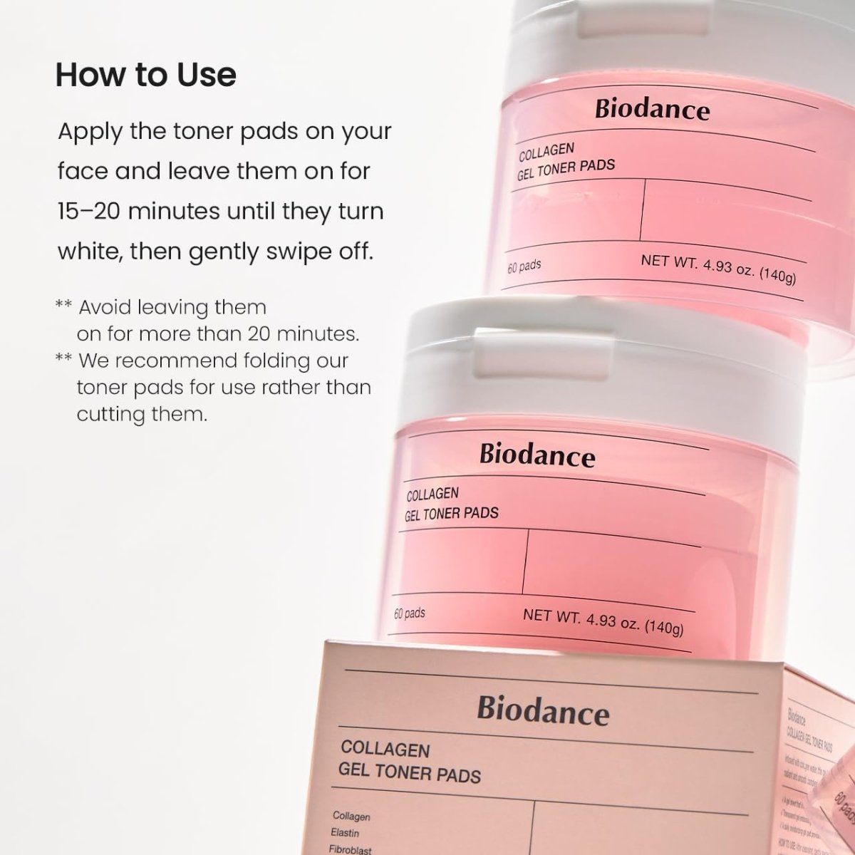 Biodance Collagen Gel Toner Pads 140g / 60pads | Lakinza K - beauty Canada