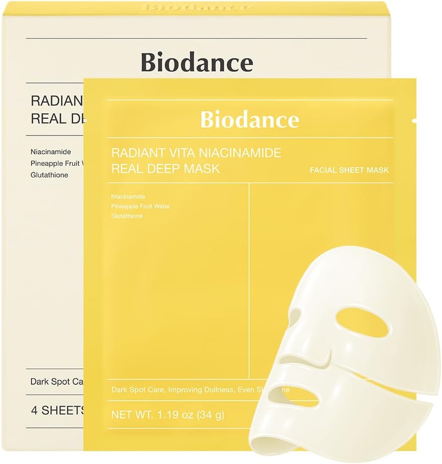 Biodance Radiant Vita Niacinamide Real Deep Mask 34g Lakinza K-beauty