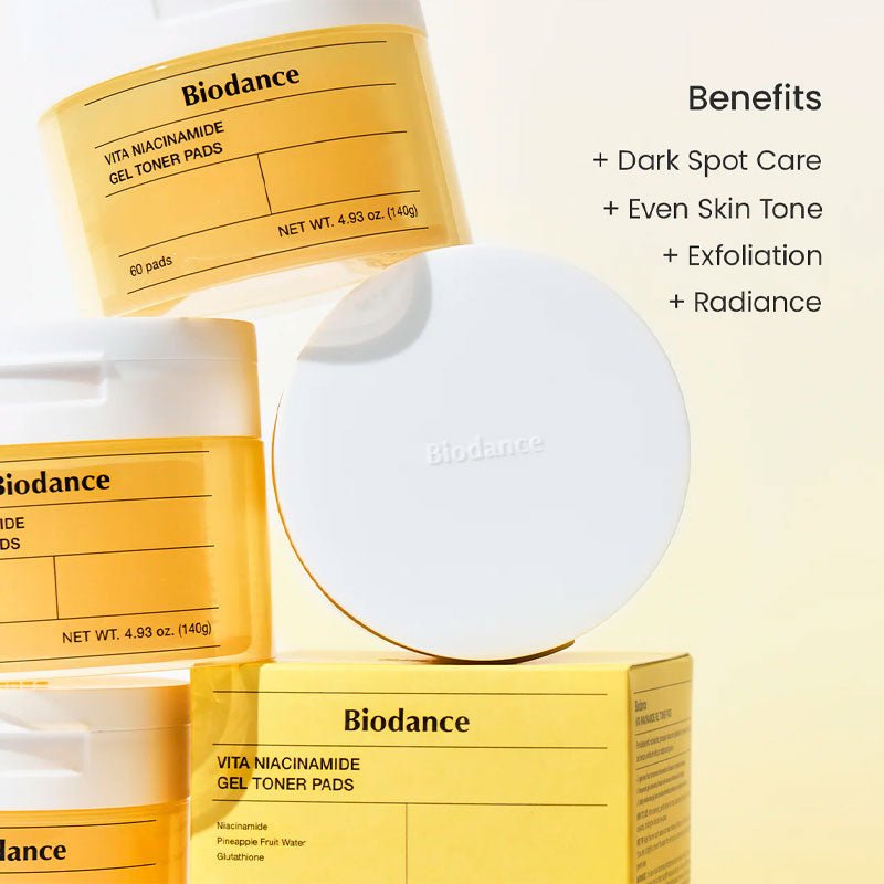 Biodance Vita Niacinamide Gel Toner Pad 140g / 60pads Lakinza K-beauty