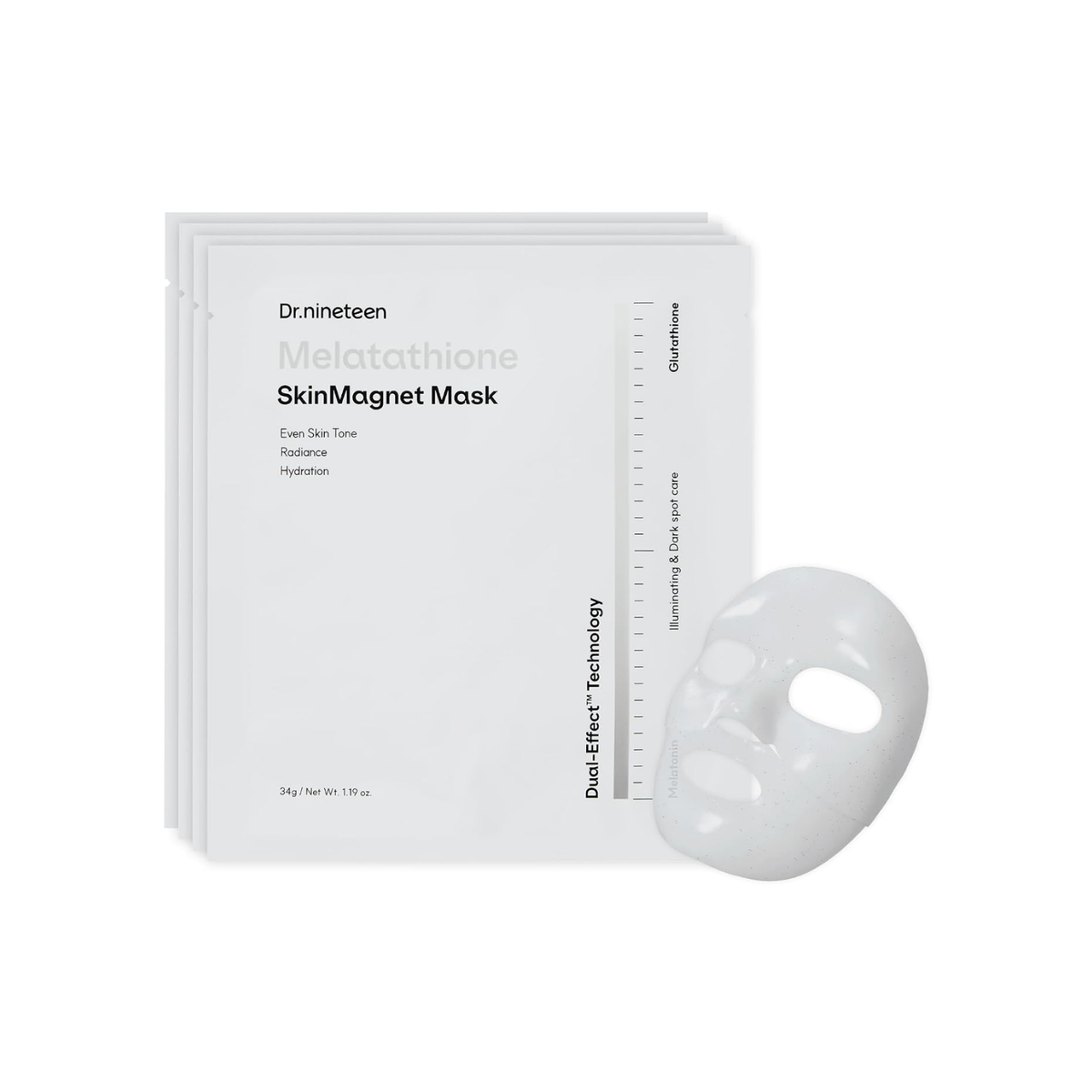 Dr.nineteen  Melatathione Skin Magnet Mask 34g-1