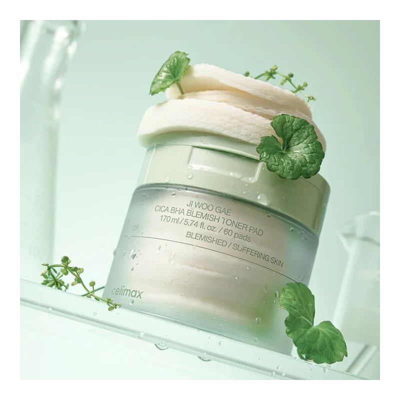 Celimax Ji Woo Gae Cica BHA Blemish Pad 170ml / 60pads | Lakinza K - beauty Canada