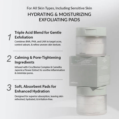 Celimax Ji Woo Gae Cica BHA Blemish Pad 170ml / 60pads | Lakinza K - beauty Canada