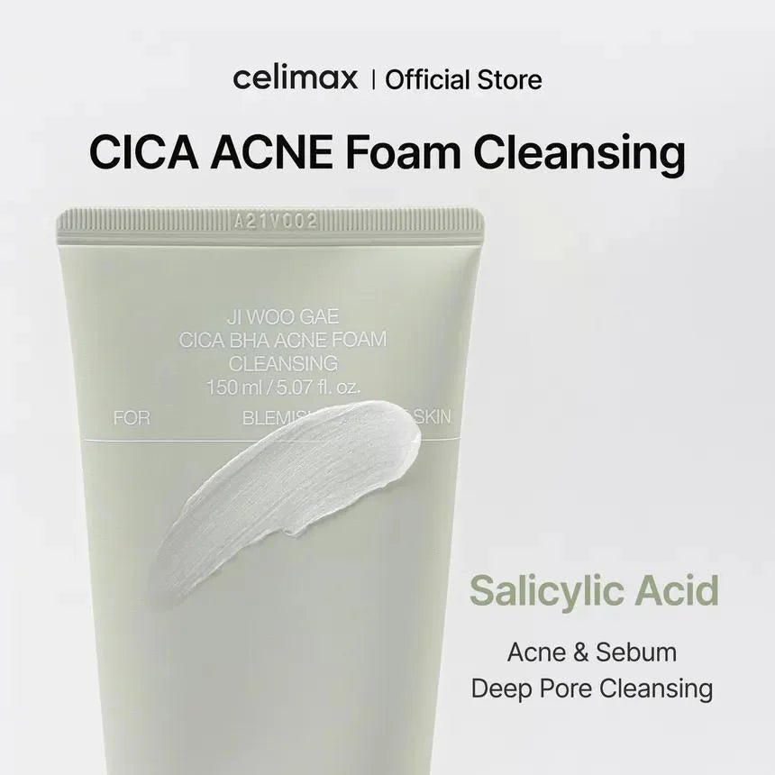 Celimax Ji Woo Gae Cica BHA Foam 150ml Lakinza K-beauty
