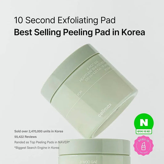 Celimax Ji Woo Gae Heartleaf BHA Peeling Pad 125ml / 60pads | Lakinza K - beauty Canada