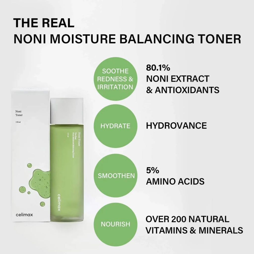 Celimax Noni Moisture Balancing Toner 150ml | Lakinza K - beauty Canada
