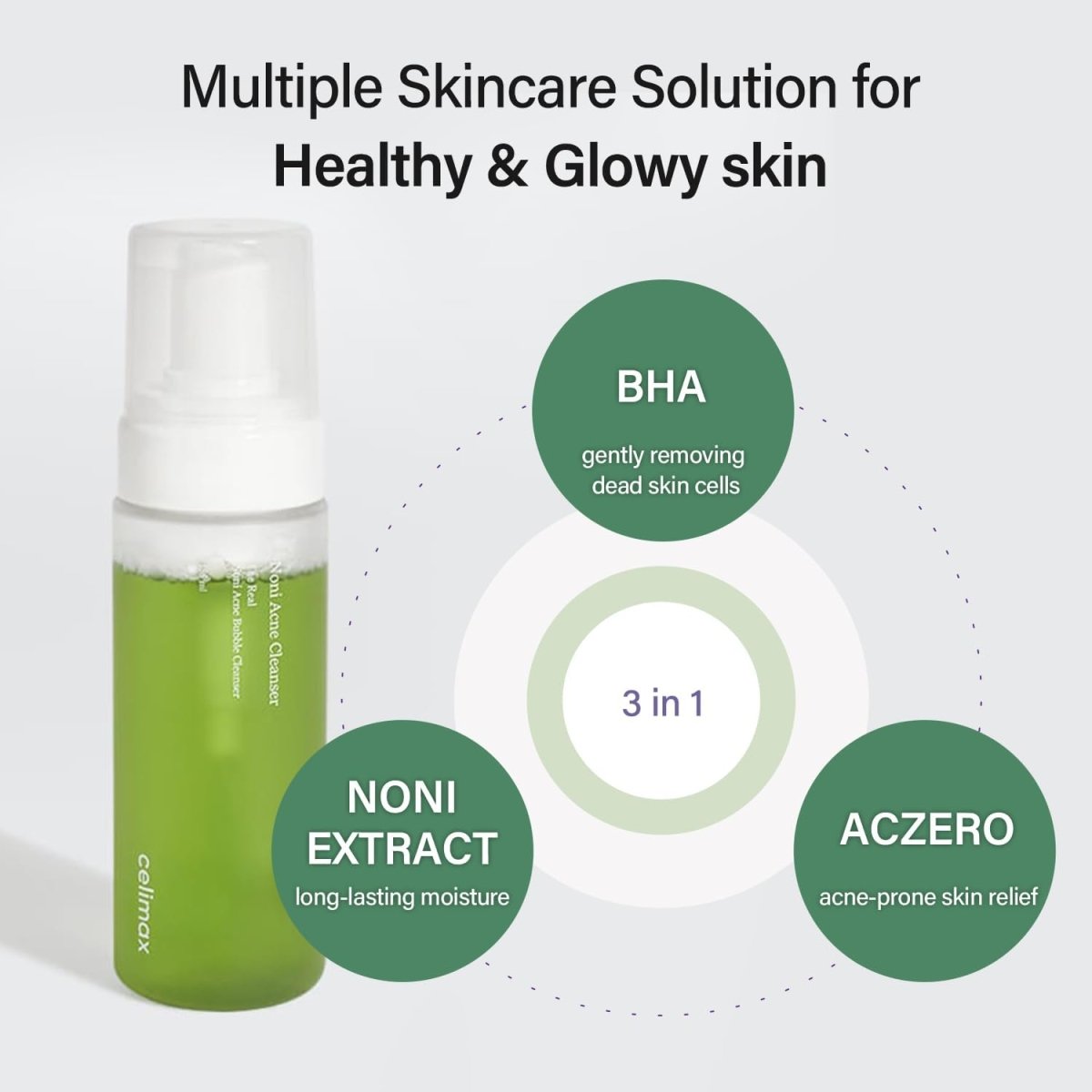 Celimax The Real Noni Bubble Cleanser 155ml Lakinza K-beauty