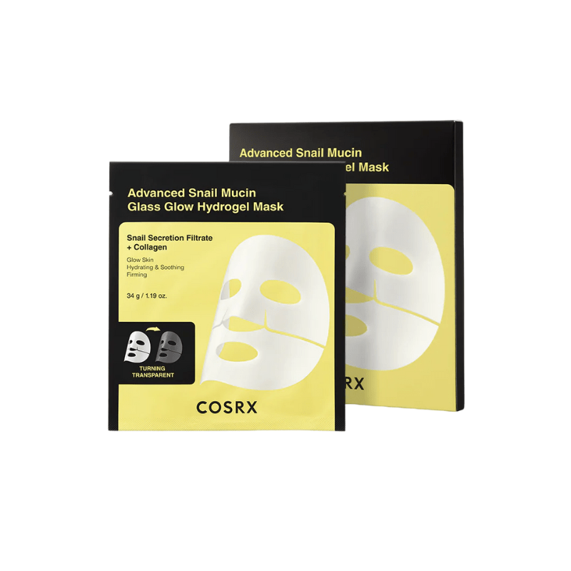 COSRX Advanced Snail Mucin Glass Glow Hydrogel Mask 35g Lakinza K-beauty