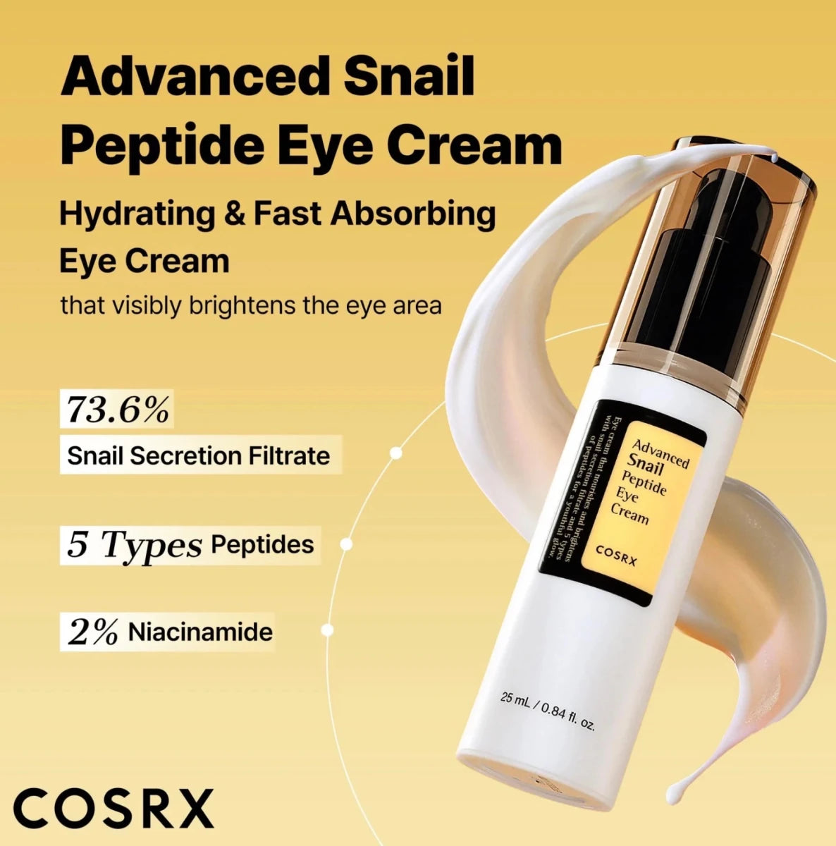 COSRX Advanced Snail Peptide Eye Cream 25ml | Lakinza K - beauty Canada