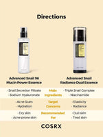 COSRX Advanced Snail Radiance Dual Essence 80ml Lakinza K-beauty