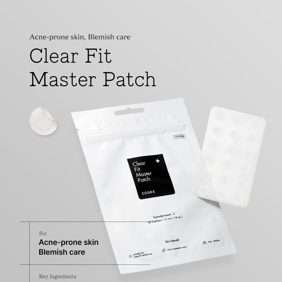 COSRX Clear Fit Master Patch 18pcs Lakinza K-beauty