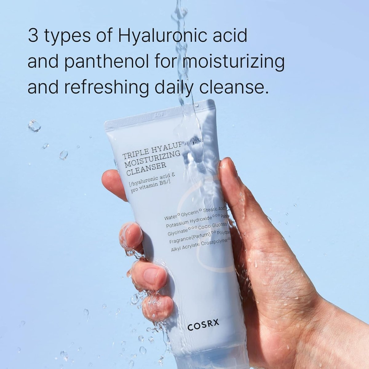 COSRX Hydrium Triple Hyaluronic Moisture Cleanser 150ml Lakinza K-beauty