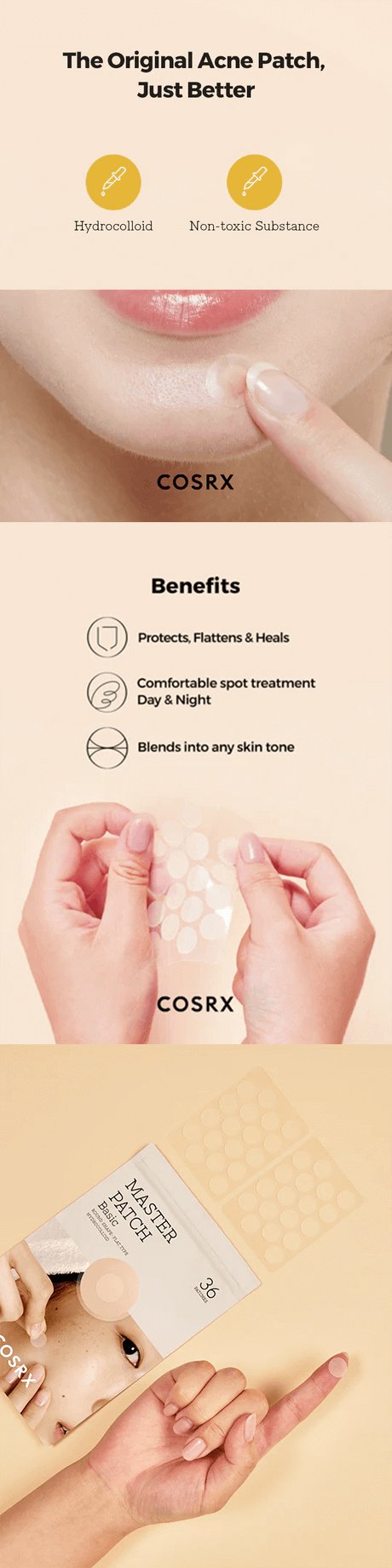 COSRX Master Patch Basic 36pcs Lakinza K-beauty
