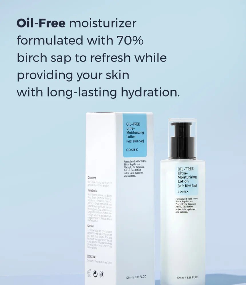 COSRX Oil Free Ultra Moisturizing Lotion With Birch Sap 100ml Lakinza K-beauty