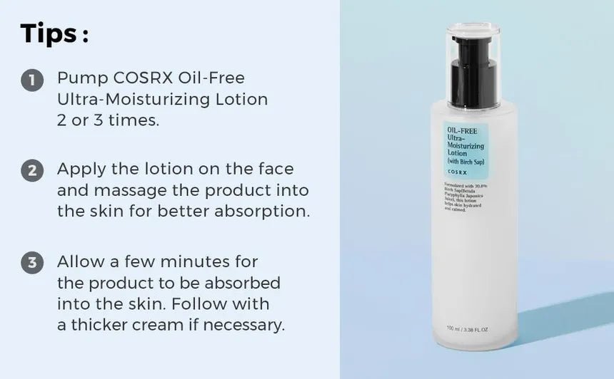 COSRX Oil Free Ultra Moisturizing Lotion With Birch Sap 100ml K - beauty Canada