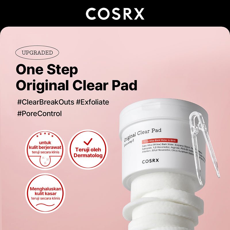 COSRX One Step Original Clear Pad 70pcs / 135ml Lakinza K-beauty
