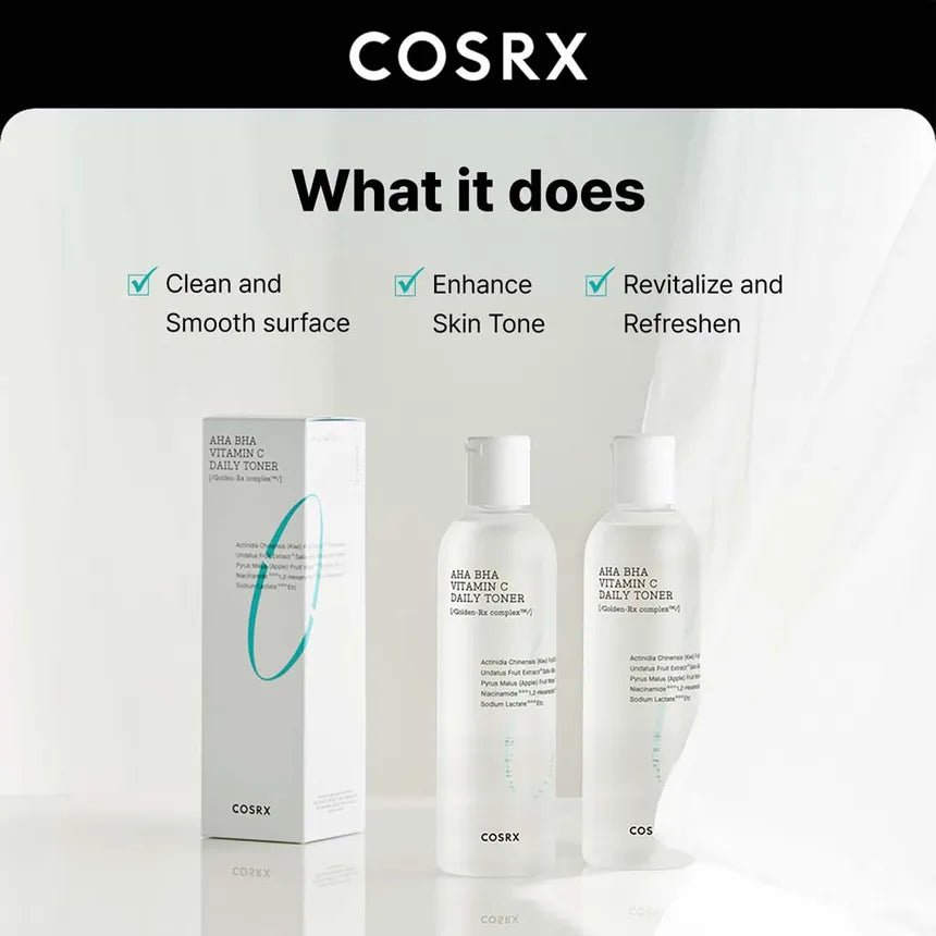 COSRX Refresh AHA BHA Vitamin C Booster Toner 150ml Lakinza K-beauty