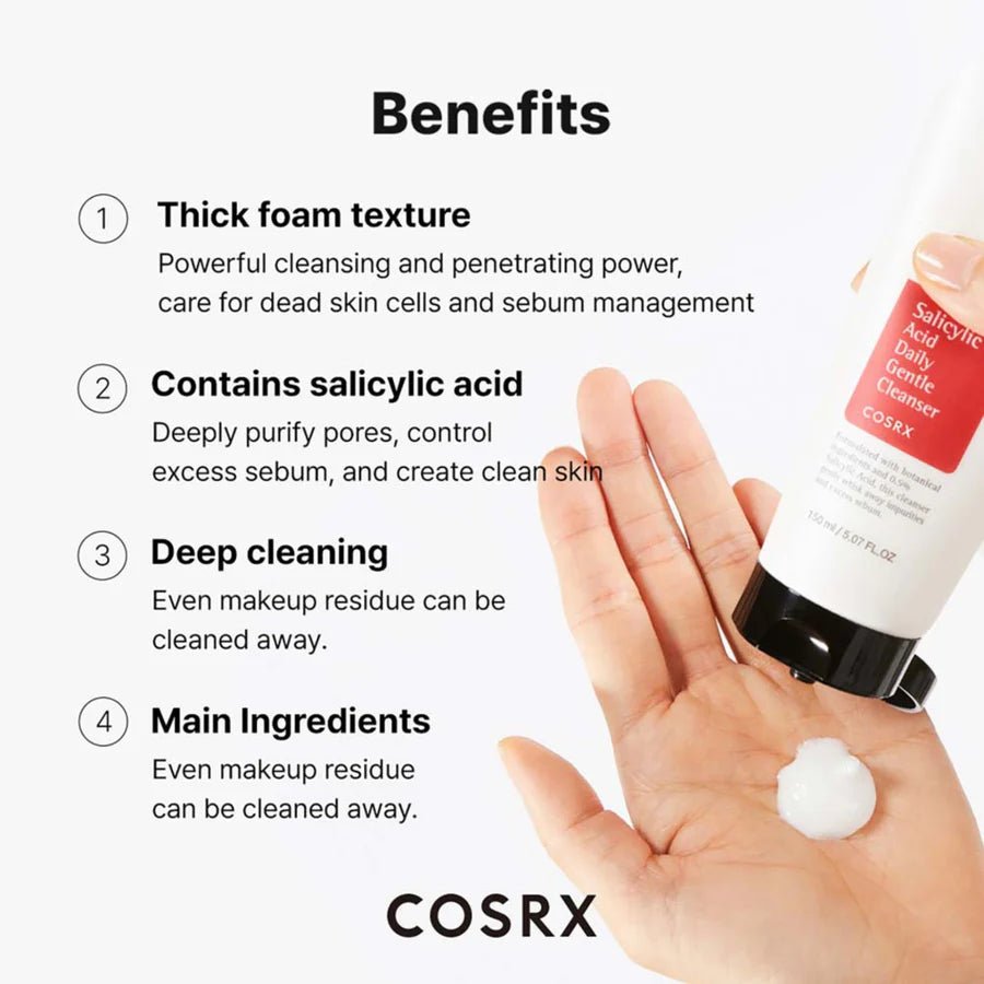 COSRX Salicylic Acid Daily Gentle Cleanser 150ml Lakinza K-beauty