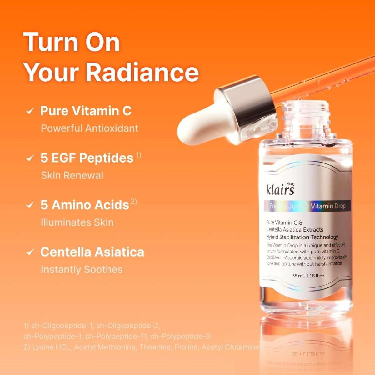 Dear, Klairs Freshly Juiced Vitamin Drop 35ml Lakinza K-beauty