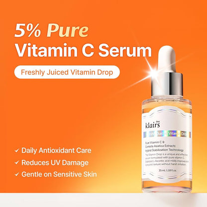 Dear, Klairs Freshly Juiced Vitamin Drop 35ml | Lakinza K - beauty Canada