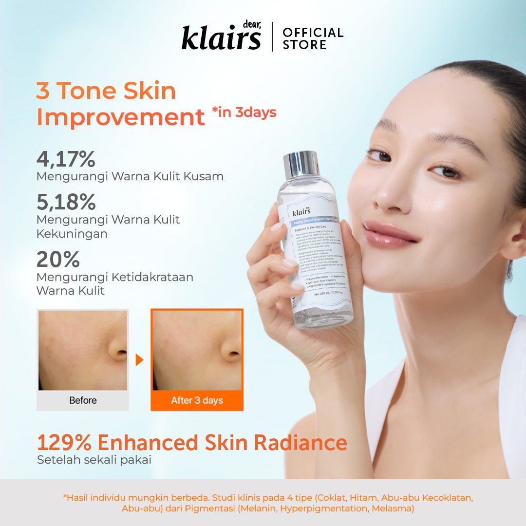 Dear, Klairs Freshly Juiced Vitamin Essence Toner 180ml | Lakinza K - beauty Canada