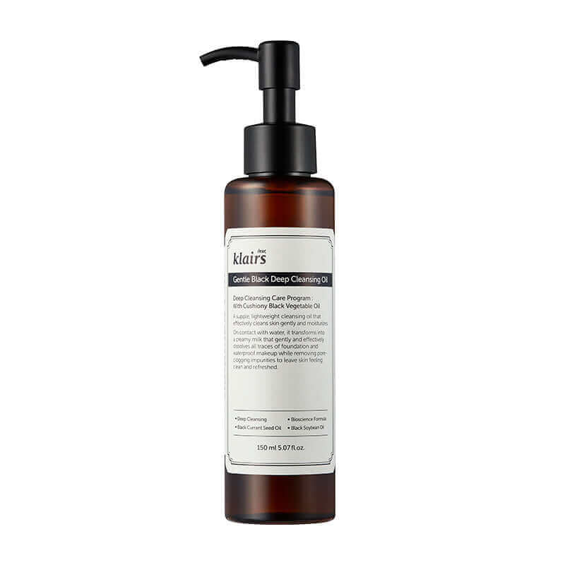 Dear, Klairs Gentle Black Deep Cleansing Oil 150ml Lakinza K-beauty