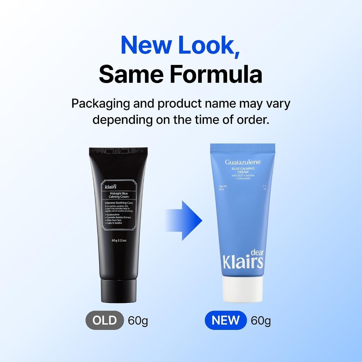 Dear, Klairs Midnight Blue Calming Cream 60ml Lakinza K-beauty