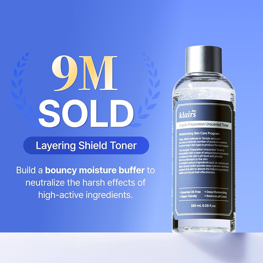 Dear, Klairs Supple Preparation Unscented Toner 180ml Lakinza K-beauty