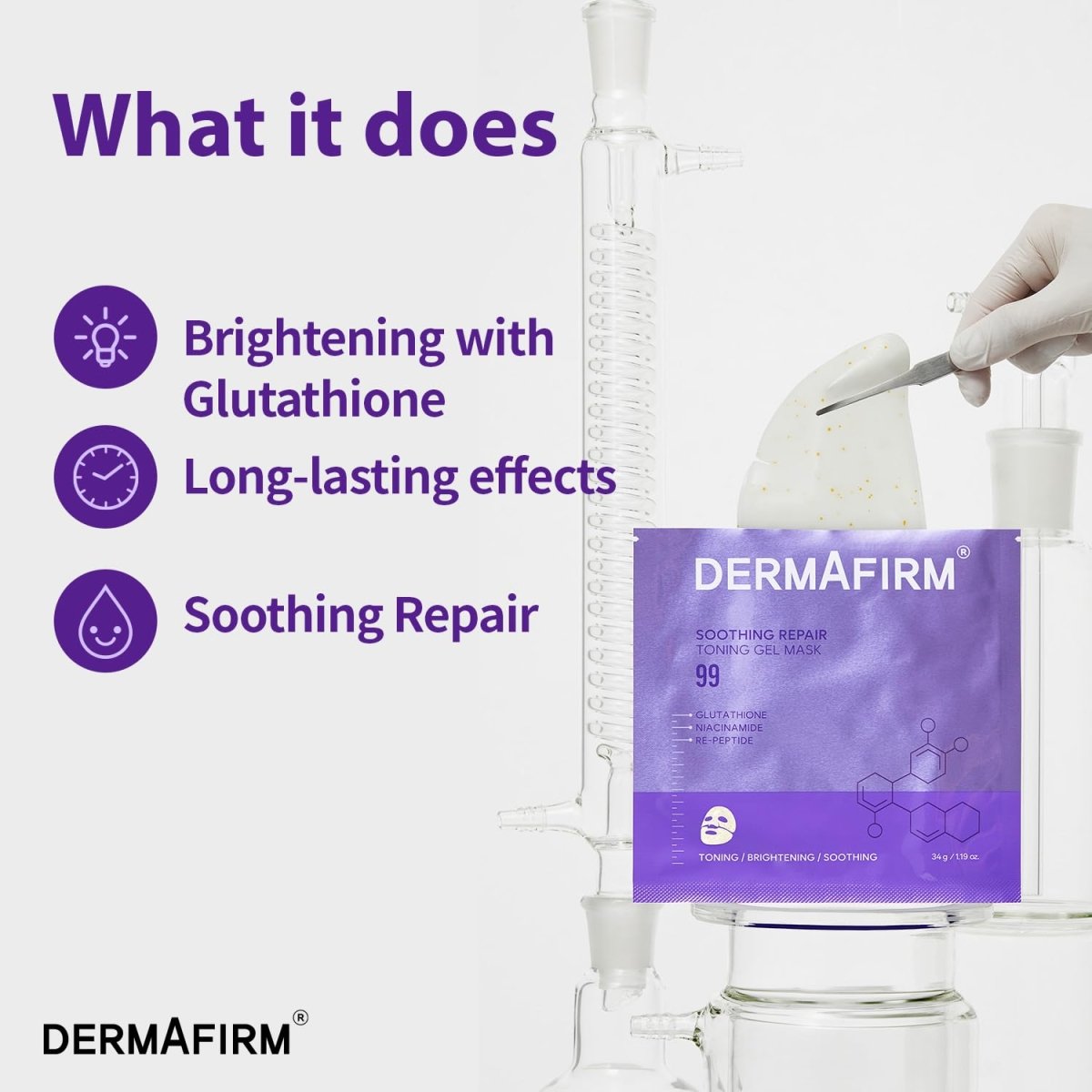Dermafirm Soothing Toning Gel Mask R4 34g Lakinza K-beauty