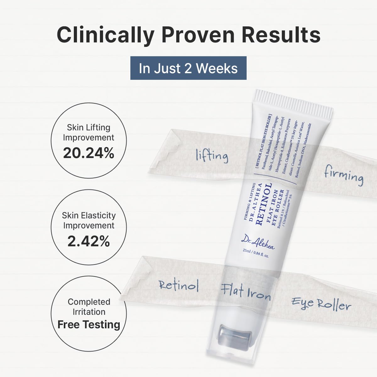 Dr.Althea Retinol Flat Iron Eye Roller 25ml | Lakinza K - beauty Canada