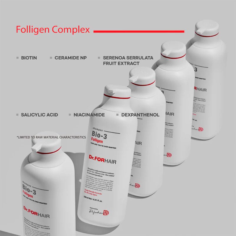 Dr.FORHAIR Folligen Bio 3 Shampoo 500ml Lakinza K-beauty