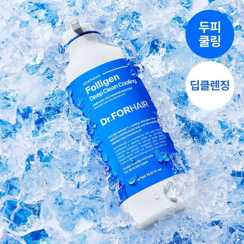 Dr.FORHAIR Folligen Deep Clean Cooling Shampoo 500ml Lakinza K-beauty